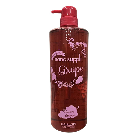 【サニープレイス ナノサプリ クレンジングシャンプー グレープ 1000ml】