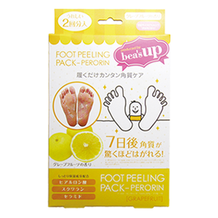 フットピーリングパック ペロリン グレープフルーツ 2回分