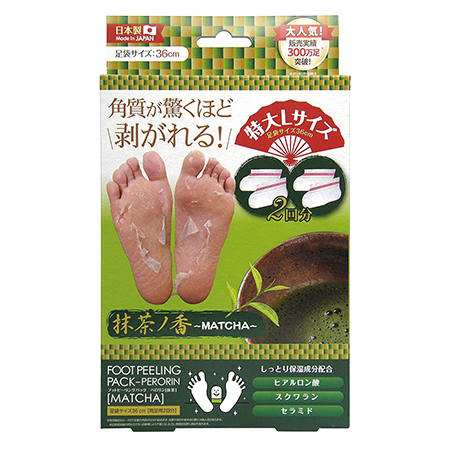 フットピーリングパック ペロリン 抹茶 2回分