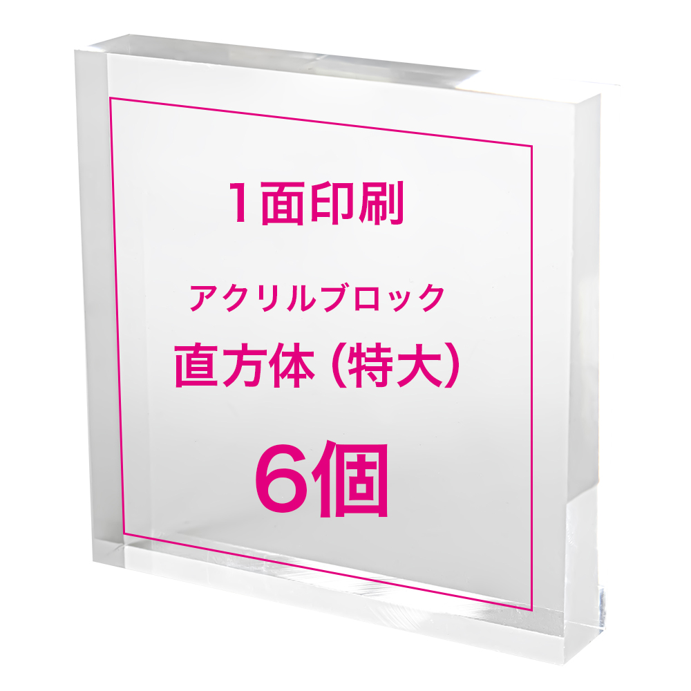 【オリジナルプリント アクリルブロック 直方体（特大） 1個】